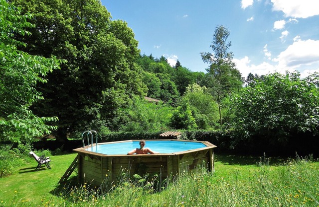 A charming rural gite for up to 2 people, 20 acres of grounds, wifi, by a river.