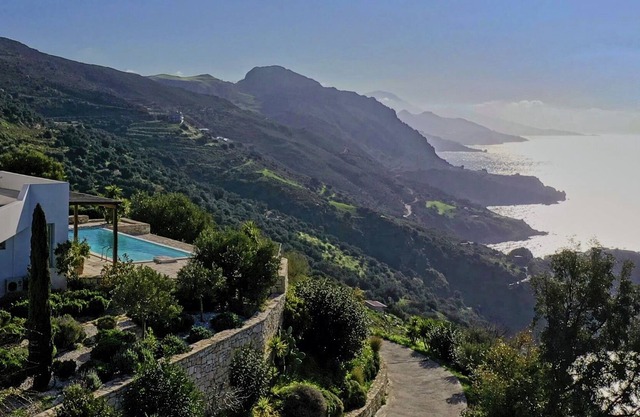 A gem in the middle of Cretan wilderness overlooking the deep blue Libyan Sea.