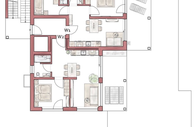 Apartment 'Urbonum 5' with Mountain View, Shared Garden and Wi-Fi