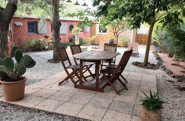 A pretty Mediterranean garden at Cap d'Agde