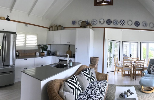 Airfield property that has a beach vista, enjoy the sunny north-facing bbq area