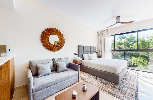 Aldea Zama studio with on-site pool - walk to shopping & dining