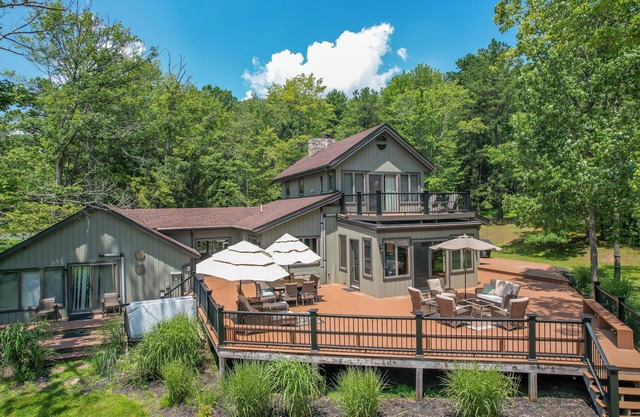 Amazing Outdoor Amenities: Tons of Seating, Dock, Hot Tub, Fire Pit + More