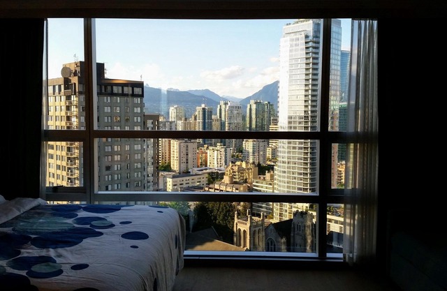 Amazing View from the Top of Vancouver Downtown