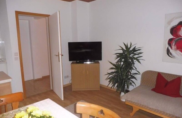 Apartment 1 with 2 bedrooms and a large south-facing balcony