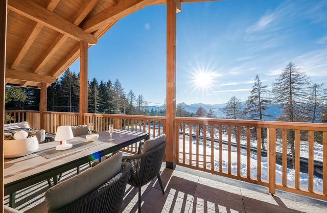 Apartment 'Piz Aich Natur Chalet Panorama' with Mountain View, Balcony and Wi-Fi