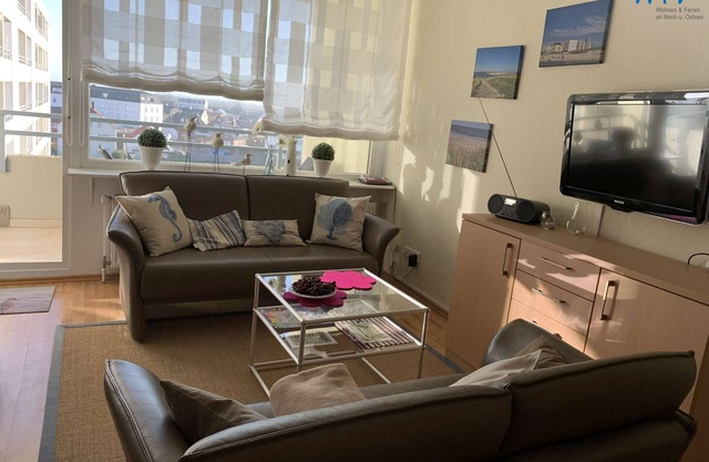 Apartment with balcony close to the beach!