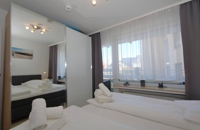 App. Nora 09 WB #420 Location: The apartment is located on the 1st floor of an apartment building in the spa center. A few steps and you are in the pedestrian zone Friedrichstraße, a few meters further is the beach. The leisure and wellness