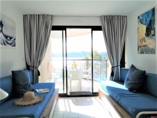 Appartement 2 pièces proche plage avec vue mer, clim, Wifi et piscines - FR-1-609-21