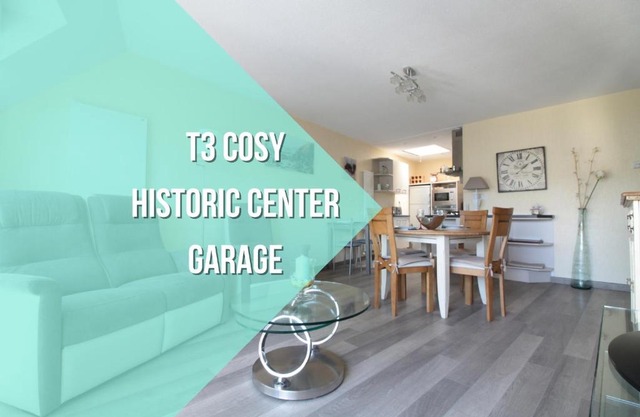 Appartement tout confort GREGOR 4 personnes Balcon Parking privé centre ville