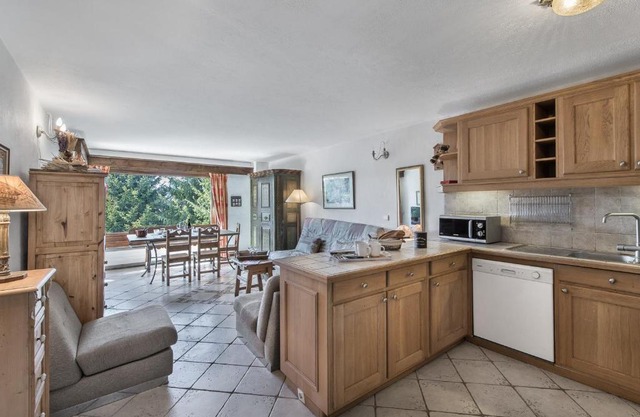 Appt 1 chambre avec parking et ascenseur près des pistes à Megève - FR-1-453-93