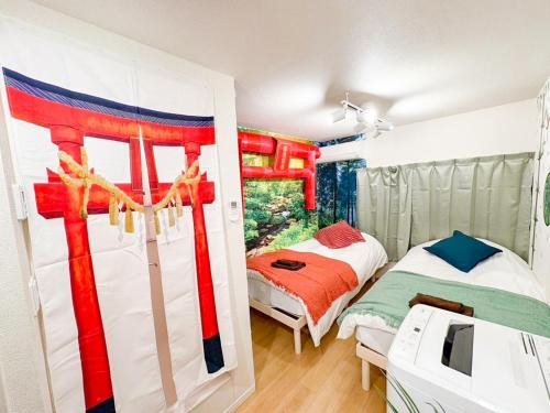 B 3rooms MAX10people 6min Shinjuku 11min Shibuya 12min walk Ikebukuro LEON RESORT IKEBUKURO traditional Japanese room 池袋 最大10名