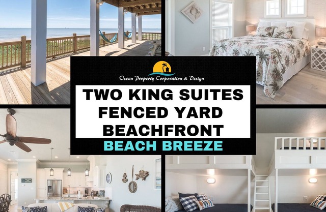 Beach Breeze, Beachfront, Linens, Double Decks, Fenced Yard