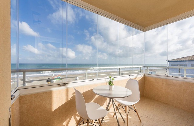 Beach front apartment