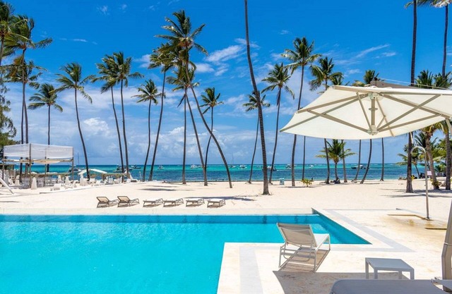 Beach front apartment with private beach