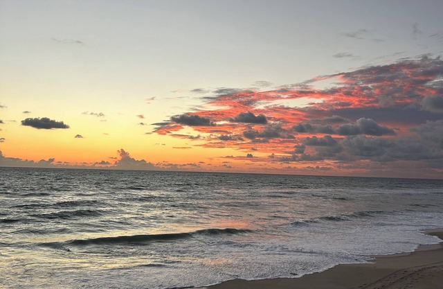 Beach front with pool ! Great reviews . Very Quiet area !