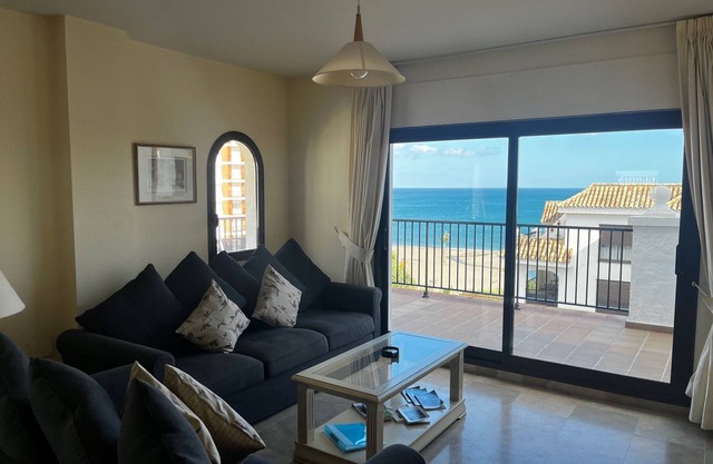 Beachfront Penthouse with large terrace and great views.