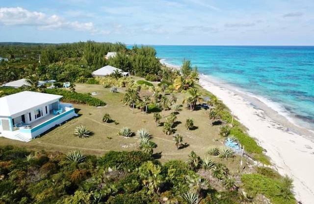 Beachfront Home on Acre of Land, Walk for Miles on Pink Sand