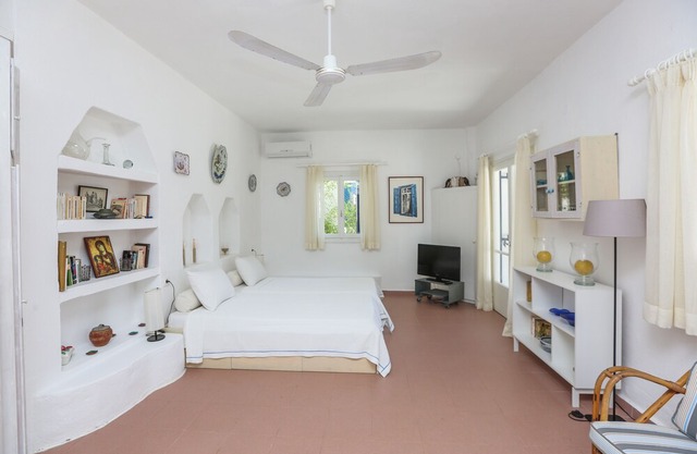 Beachfront Villa in Skiathos with Semi-Private Sandy Beach