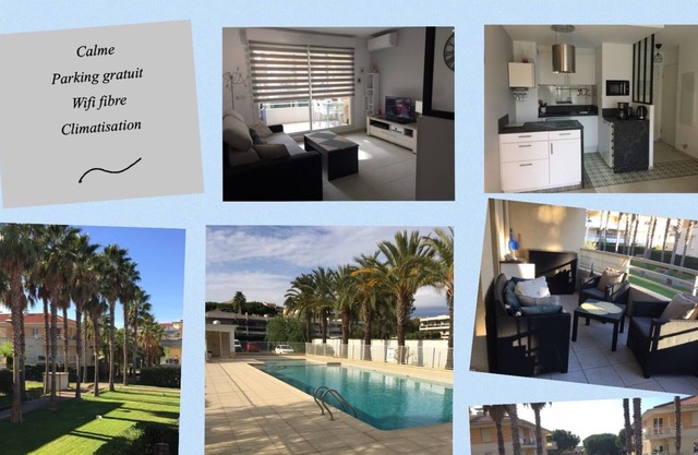 Beautiful 2 room apartment in Antibes in a quiet, secure residence with swimming pool.