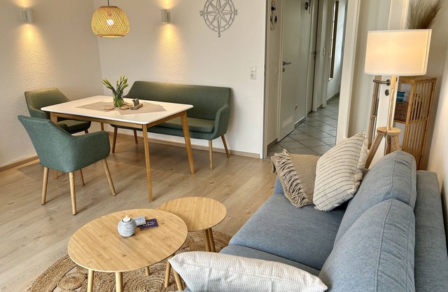 Beautiful vacation apartment for four guests with sea view and terrace in Pelzerhaken