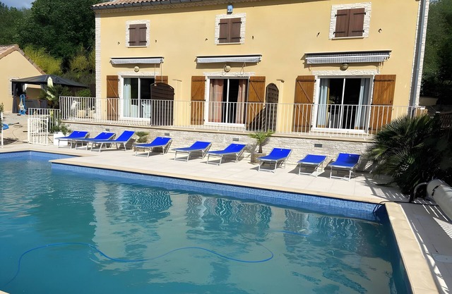 Beautiful Estate in the South of Ardèche with Large Pool, BBQ, and Games