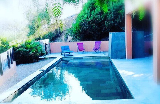 Beautiful modern villa 6 kms Sagone, swimming pool sea view 200m from Tiuccia beach
