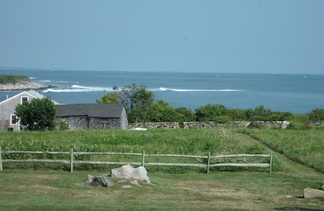Beautiful Ocean View of Secluded Cove and Rhode Island Sound