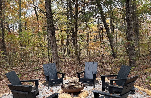 Beautiful Tiny Home with Large Porch, Outdoor Fireplace & TV, and Hot Tub