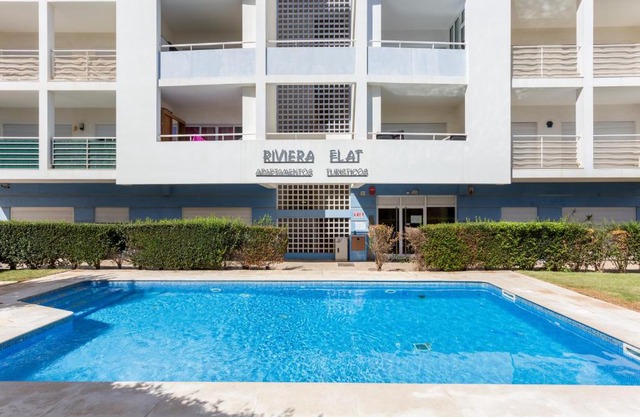BeHappy Riviera Studio with Sunny Balcony & Pool View