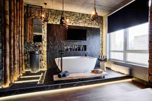 BLACK ROCK APART downtown 50 м2 улица Жилянская 68 метро Олимпийская - новый дом