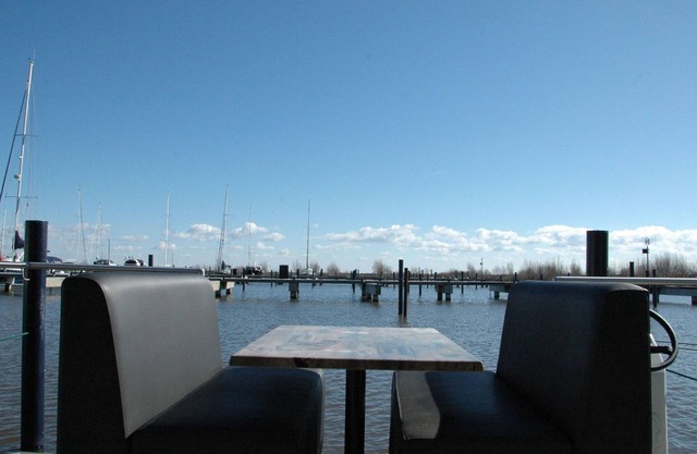 Boat in Volendam Near Marina Museum