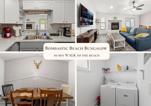 Bombastic Beach Bungalow, 10 Min WALK to the Beach