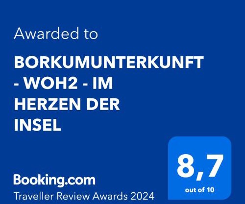 BORKUMUNTERKUNFT - WOH2 - IM HERZEN DER INSEL