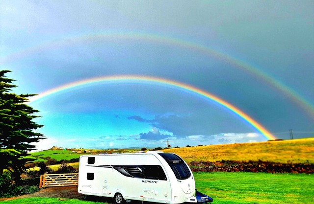 Brand new Touring Caravan Sited all Setup Ready