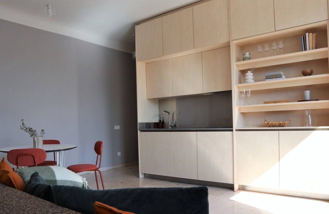 Bright design studio apartment