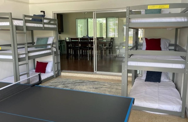 Bright, spacious 4 bedroom heated pool home that comfortably sleeps 12 people!