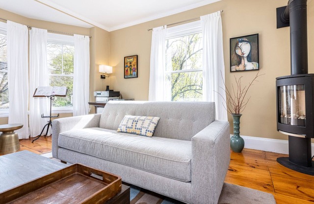 Bright, spacious home, new kitchen, hot tub, beautiful art, EV charger