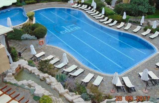 Bright studio flat based in the resort village St. Vlas in Bulgaria.