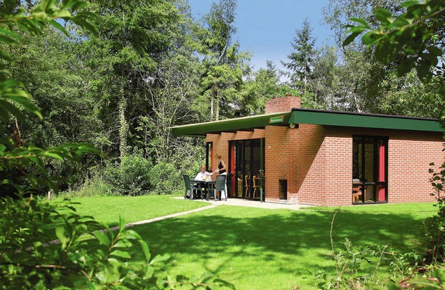 Bungalow with gas fireplace in a holiday park with a green location