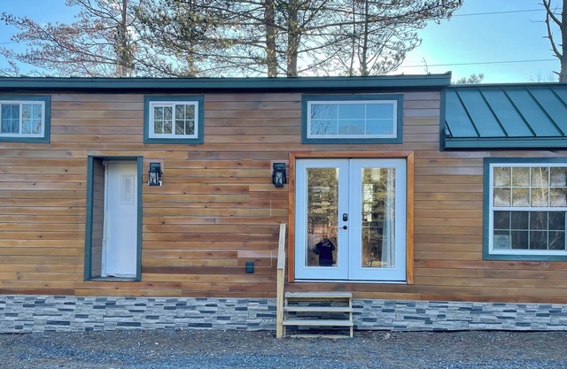 Cabin-style tiny home along best elk viewing road