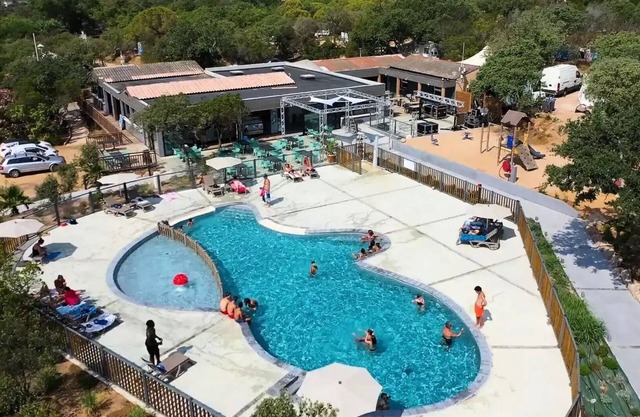 Camping le Damier * - Lodge CARRELET 28m2 - 2 bedrooms - terrace 10m2 (with sanitary facilities) 5 people