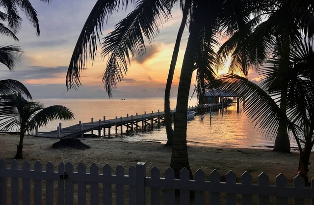 * Camping over Caribbean Sea at the Dock House *