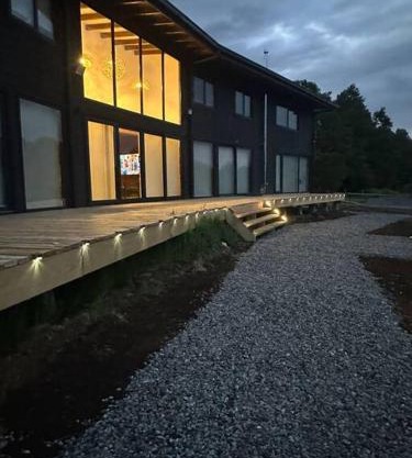 Casa nueva en country pucon con piscina y quincho compartido con casa gemela