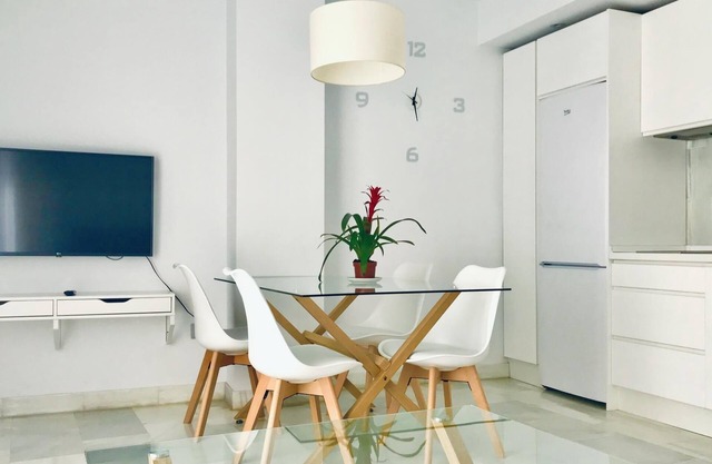Centrally located, with free parking. Modern and spacious apartment.
