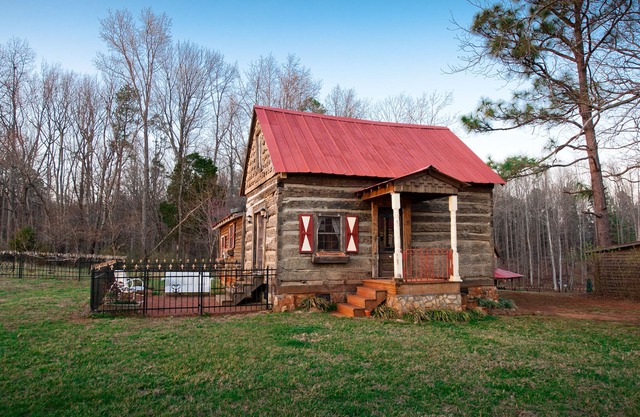 Century old log cabin on 62 acre estate