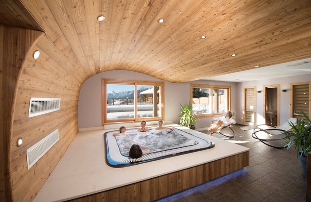 Chalet apartment with summer pool and spa
