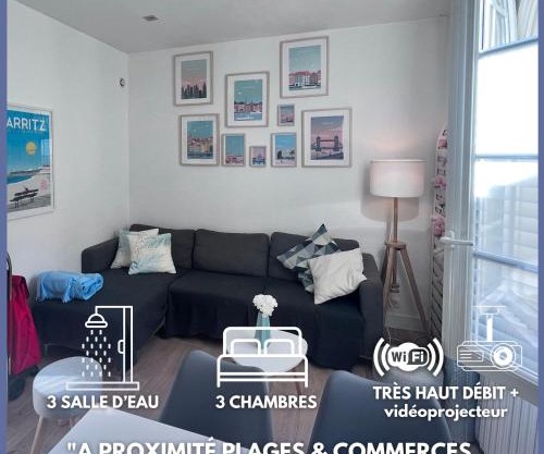 Chalet basque 6 couchages centre ville Biarritz