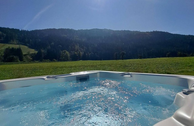 Chalet Bellevue Murau with panoramic view and outdoor whirlpool