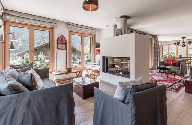 Chalet Moussoux – Vue Mont-Blanc, Jardin, Hammam